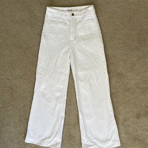 Rolla’s Wide Leg Sailor Jeans - cream
